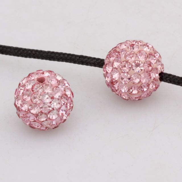 Shining 10mm Colorful Pave Crystal Disco Ball Bead Round Spacer Beads Fit Bracelet 6892132