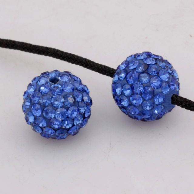 Shining 10mm Colorful Pave Crystal Disco Ball Bead Round Spacer Beads Fit Bracelet 6892132