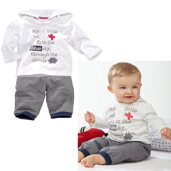 Baby Sport Clothing Set,Boy Sport Suit Long Sleeve T Shirt With Hat