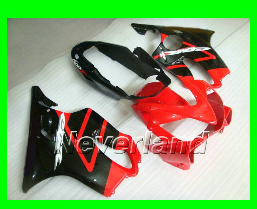 Red black body for HONDA fairing kit CBR600F4i CBR600 F4i 04 05 06 07 CBR 600 2004 2005 2006 2007
