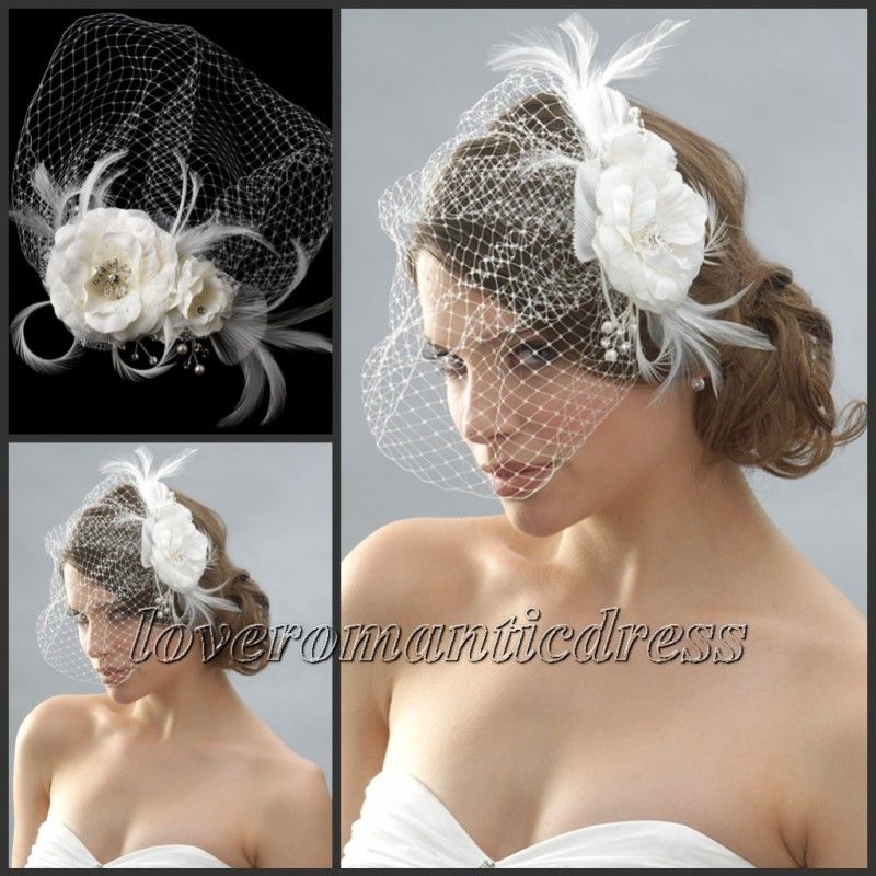 Image of wedding hair hat