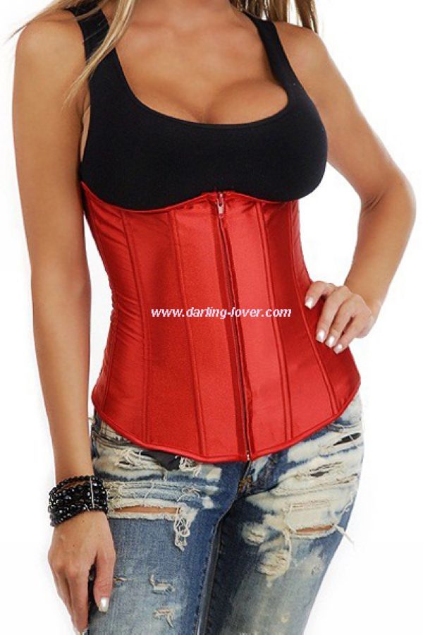 Red Waist Training Authentic Plus Size Corset Tops Sexy Lingerie
