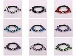 Stock low-priced sales EMS Rapid Transit 100pcs 10mm disco ball pave beads crystal bracelets jewelry