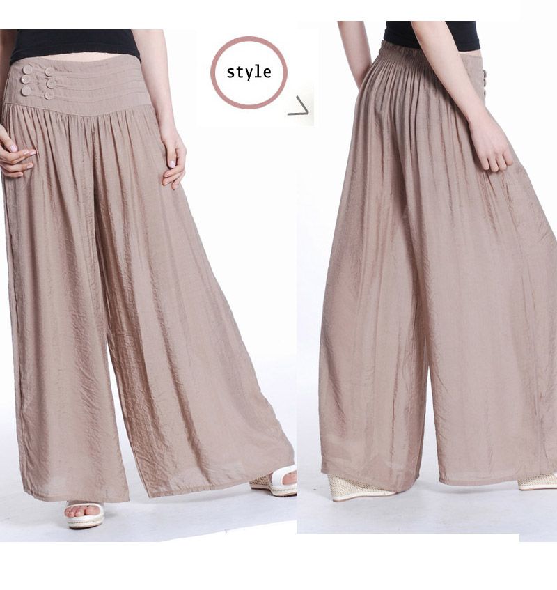 C8411001 Womens Low Crotch Loose Fitting Stretch Pants Baggy Harem Long ...