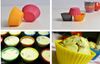 Okrągły kształt Silikonowa Galaretowa Forma Pieczenia 7 CM Muffin Cup Cups Cupcake