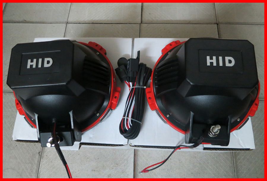 PAIR9quot inch 70W 75W POWER HID Xenon Driving Light SUV ATV OffRoad 4WD 932V Spot Beam 3200lm5994299