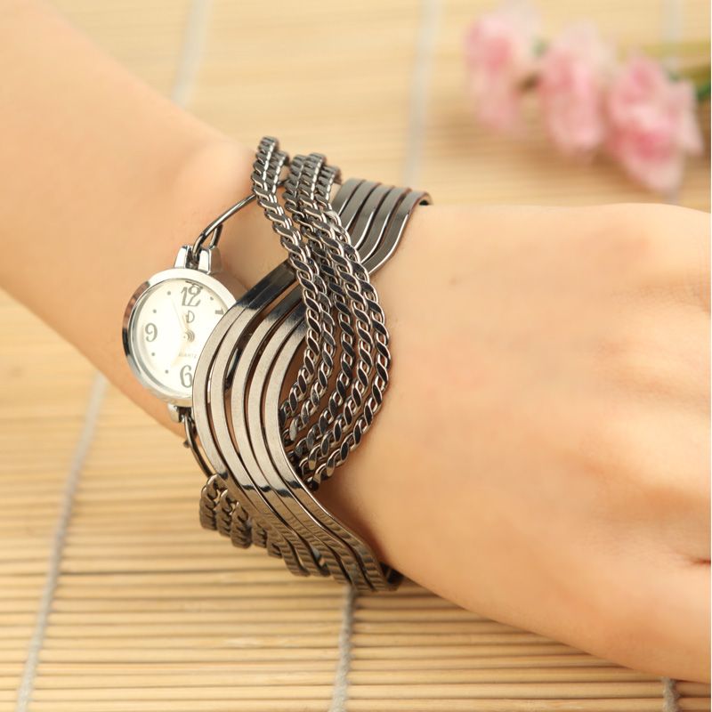 Fashion Luxury Bangle Bracelet Wrist Watch Stunning Stylish Stainless
