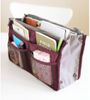 10 Stück Damen-Reiseeinsatz, Handtaschen-Organizer, Geldbörse, großer Liner-Organizer, ordentliche Tasche, rosa