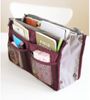 10 pezzi Borsa da viaggio da donna Inserto per borsa Organizer Borsa grande fodera Organizer Tidy Bag Pouch rosa