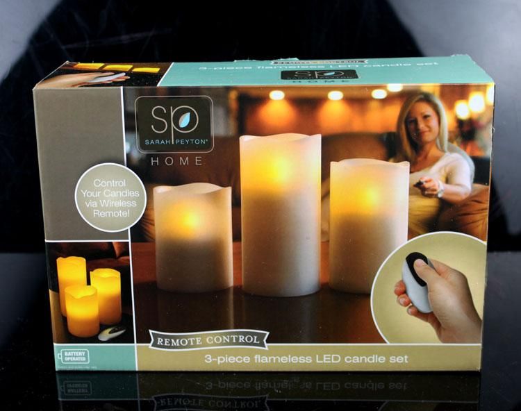 Everlasting Glow Unscented Flamelss LED Votive Candles Auto Timer Battery Opertated With Romote
