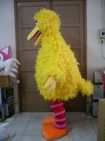 calle de sésamo esponja EVA cabeza y amarillo de plumas de aves grandes trajes de la mascota envío libre por encargo