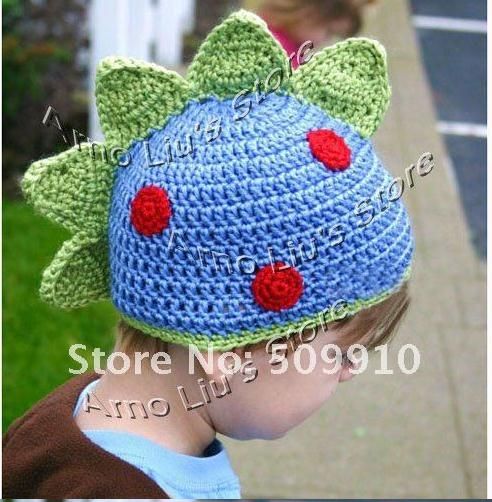 Stereo CUTE KNIT HAT Crochet Dinosaur Hat, Beanie Babies, Handmade ...