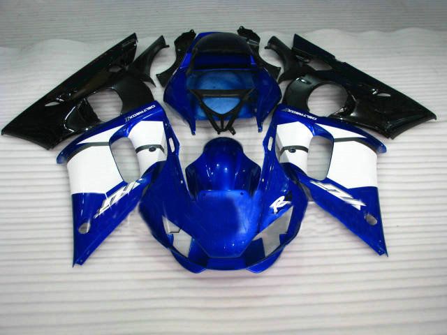 

Blue white black Injection molded for YAMAHA R6 fairings kit 1998 - 2002 YZF600 YZF-R6 98 99 00 01 02 body, Same as picture