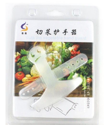 50st Finger Hand Protector Guard Kitchen Knife Användar användbara skär Vegetabiliska handvakt Retail Package4717964