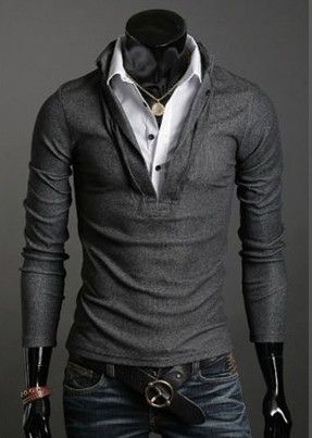 Hot ! Mens Clothing New Tees & Polos Fashion Mens Clothing Leave Two ...