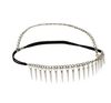 Neu in Punkrock Silber Farbe Nietkamm Quasten Stirnband Frauen Schmuck Haar Accessorize Hair Gummibänder