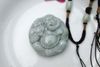 Free Shipping - jade amulet pendant, hand-carved, the shape of the Laughing Buddha pendant.