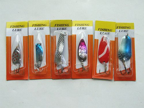 Bästsäljande / Trolling Spinner Spoon Bait Fiske Lures 3G, 5G, 7G Blandade Baits