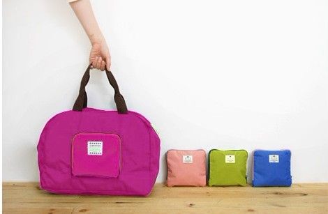 Multi-Functional Zipper Storage Bag Shopping Paketet hopfällbar axel vattentät resväska