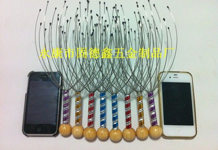 Whole stainless steel manual scalp hand head massager lot2153942