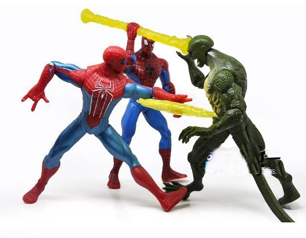 2021 New Movie The Amazing Spider Man 18cm Action Figure Toy Spiderman Venom Toys Light Up PVC ...