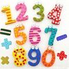 Houten koelkastfiguren magneten Kinderonderwijs DIY Toy Digital Color Memo Sticker KD18