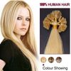 vente en gros -200s / pack 1g / s 14 '' - 24 "Kératine Stick u Extensions de cheveux humains cheveux malaisiens 24 # blond moyen dhl Expédition rapide