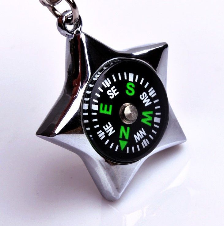 Outdoor Travel Climb Compass Keychain Metal MINI Compass Fashion Keychain From Wholesale1095, 7