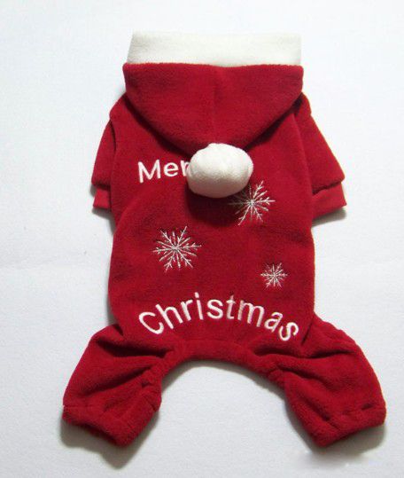 Mode Söt Pet Dog Apparel Winter Clothes Coat Merry Christmas Cloth Cloth Coat Red Purple Gift