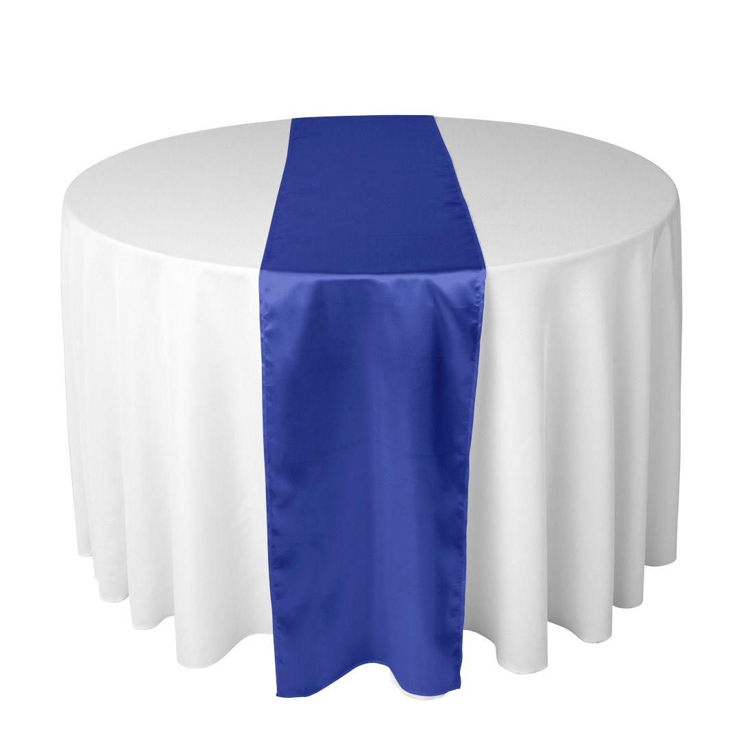 Royal Blue Satin Table Runner For Wedding Reception Or Shower From