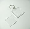 10X Blank Acrylic Square Photo Keychains Insert 1.5''*1.5'' Photo Keyrings Free Shipping