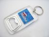 OUVRE-BOUTEILLE RECTANGLE BLANC PORTE-CLÉS LITE BIÈRE INSERT EN MÉTAL PO 50XLOT SHIP1172806