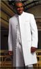 Белое длинное пальто жених смокинги Groomaman Blazer высокое качество мужская свадебное платье Пром одежда деловые костюмы (куртка + брюки + галстук + жилет) A4156
