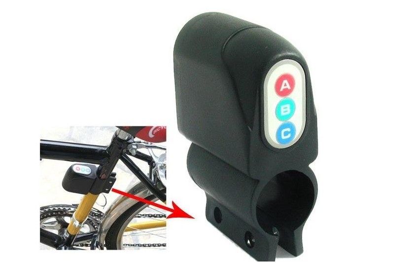 Bicycle Cycling Anti Theft Security Alarm With Password Keypad Waterproof Vibration Activated
