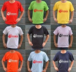 Personalizar camisetas Escote redondo colores opcionales de buena calidad Barato por encargo camisetas / camisas de trabajo Envío Gratis