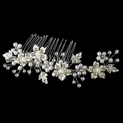 2020 frete grátis Hot vender na alta Wedding qualidade cristal flexível Acessório de Cabelo Floral Sydney Comb nupcial