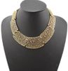 Choker Bib Necklace New Vintage Style Silver/Gold Metal Flower Hollow OUT Pieces women's