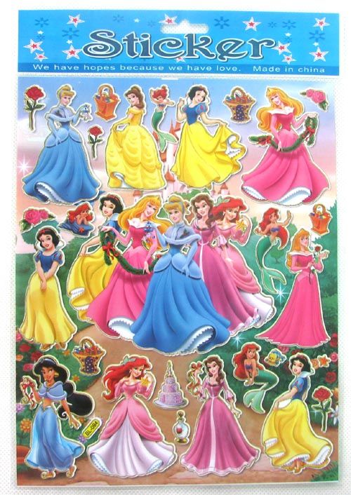 New Snow White Wall Sticker Children Cartoon Bedroom Decals Reward Gift Wholesale 50 Sheets From ...