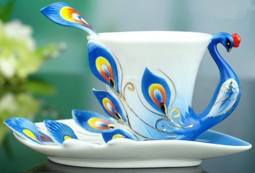 sarmit- taza de café de cerámica china hermosa de la calidad estupenda taza de cerámica de la taza de la porcelana del esmalte
