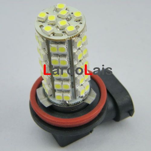 68 LED H11 SMD 1210 ampoule de brouillard de voiture blanche 68-LED 3528 12V ampoules d'éclairage automatique
