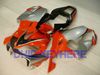 Oranje Silver Fairing Kit voor Honda CBR600 F4I 2001 2002 2003 CBR 600 CBRF4I 01 02 03 Carrosserie