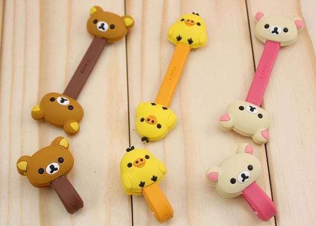Cute Cartoon Earphone Cable line Winder Cable Holder Coiling Line Device 1175452