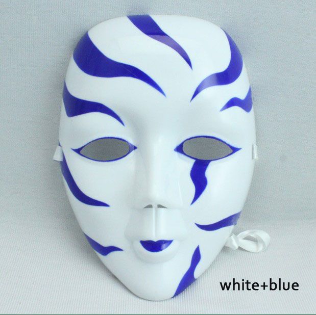 Cheap White And Blue Full Face Mask Mardi Gras Masquerade Halloween ...