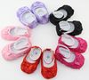 3 paires multicolore Mary Jane enfant en bas âge bébé fille fleur chaussures Roses arc chaussures