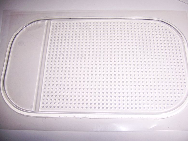 Black And Clear Sticky Pad Anti Slip Rubber Mat For Iphone