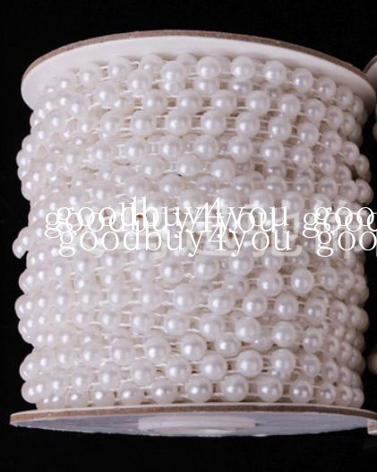 10 metri di colore bianco ghirlanda di perle decorazione centrotavola matrimonio 4 mm