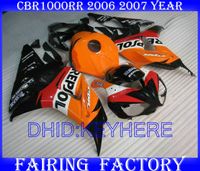 Repsol Injektionsform Fairings för Honda CBR1000RR 2006 2007 CBR 1000 RR 06 07 CBR1000 Fairing Kit