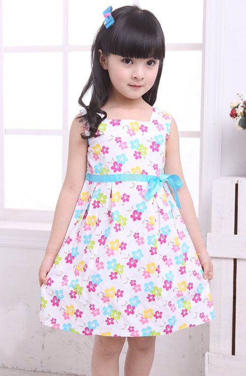 Discount NEW Girls Dress Cotton Princess Kids Sundress Absorbent ...