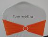 Orange Spandex Bands With Round Rhinestone/Lycra Chair Bow With Diamond Buckle 100PCS A Lot Free Shipping