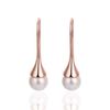 18k rose gold drop earrings